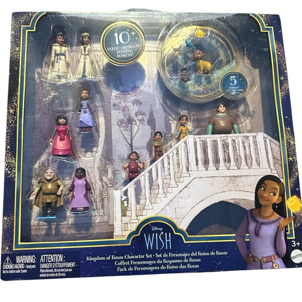 Disney Wish Kingdom of Rosas Character Mini Doll Set by Mattel